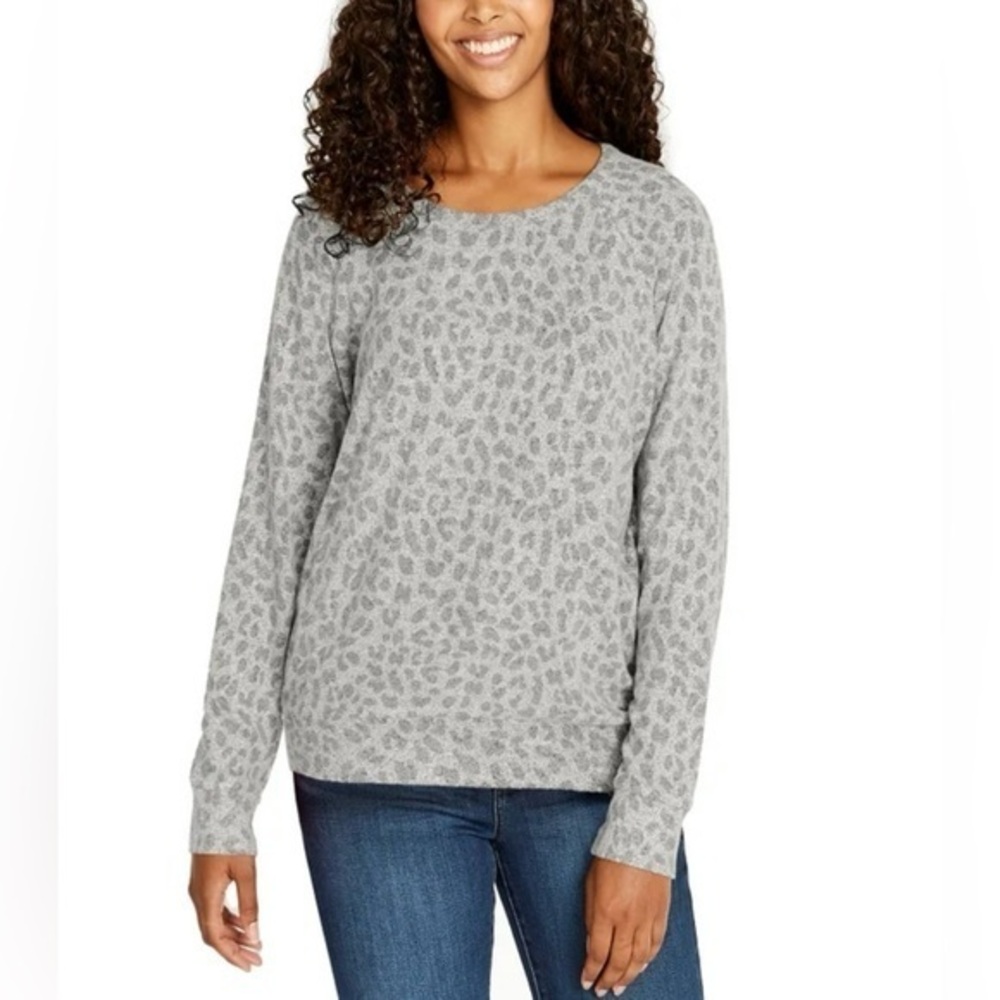 Buffalo Ladies’ Printed Cozy Top Soft Feel Animal Print Size Small